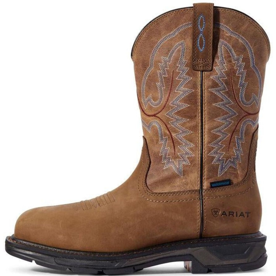 Men'S Ariat | Ariat Men'S Workhog Xt 11" Soft Toe Western Work Boot 10031474 Brown