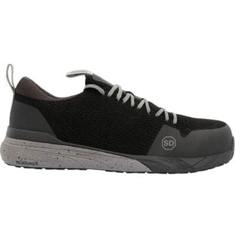 Men'S Rocky | Rocky Men'S Industrial Athletix 4" Comp Toe Work Shoe Knit- Rkk0384 Black