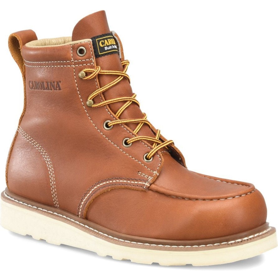 Men'S Carolina | Carolina Men'S Amp Mx 6" Wedge St Causal Work Boot Ca7563 Brown