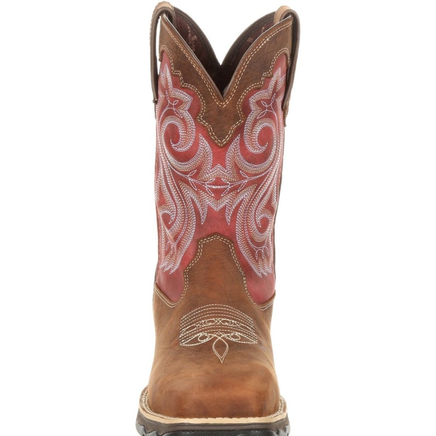 Women'S Durango | Durango Women'S Lady Rebel 10" Comp Toe Wp Western Work Boot - Drd0220 Brown