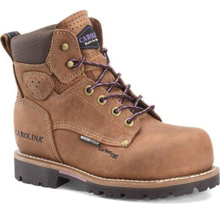 Women'S Carolina | Carolina Women'S Parthenon6" Comp Toe Wp Work Boot Ca1630 Brown