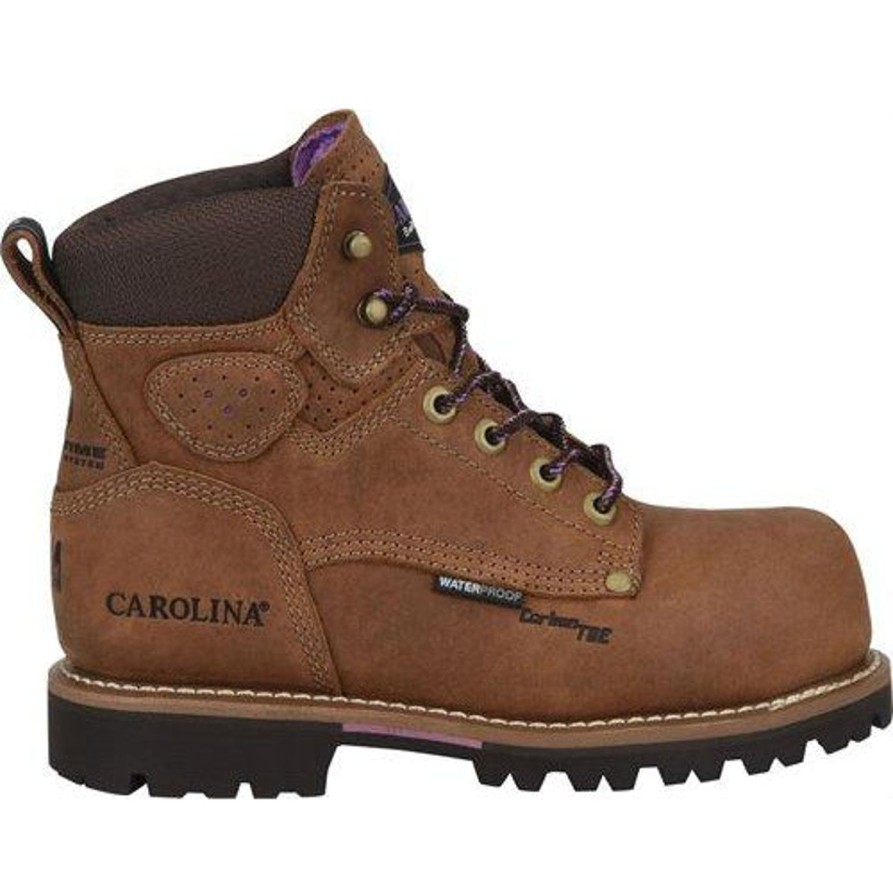 Women'S Carolina | Carolina Women'S Parthenon6" Comp Toe Wp Work Boot Ca1630 Brown