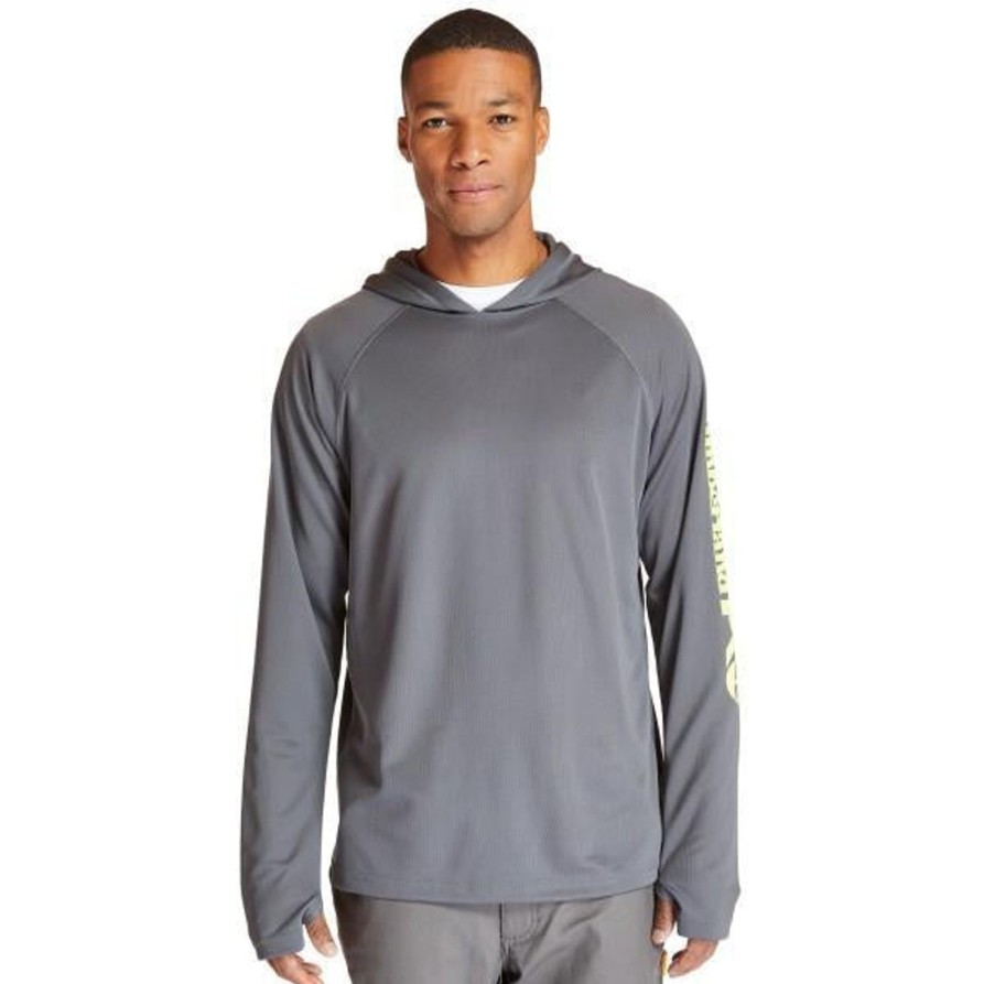 Men'S Timberland Pro | Timberland Pro Men'S Wicking Good Work Hoodie - Pewter - Tb0A1V74060 Gray