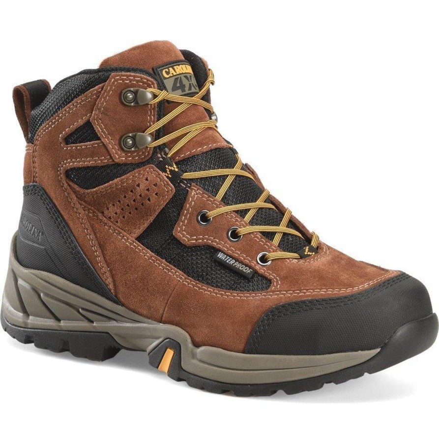 Men'S Carolina | Carolina Men'S Limestone 6" Steel Toe Wp Hiker Work Shoe Brown- Ca5546 Dark Brown