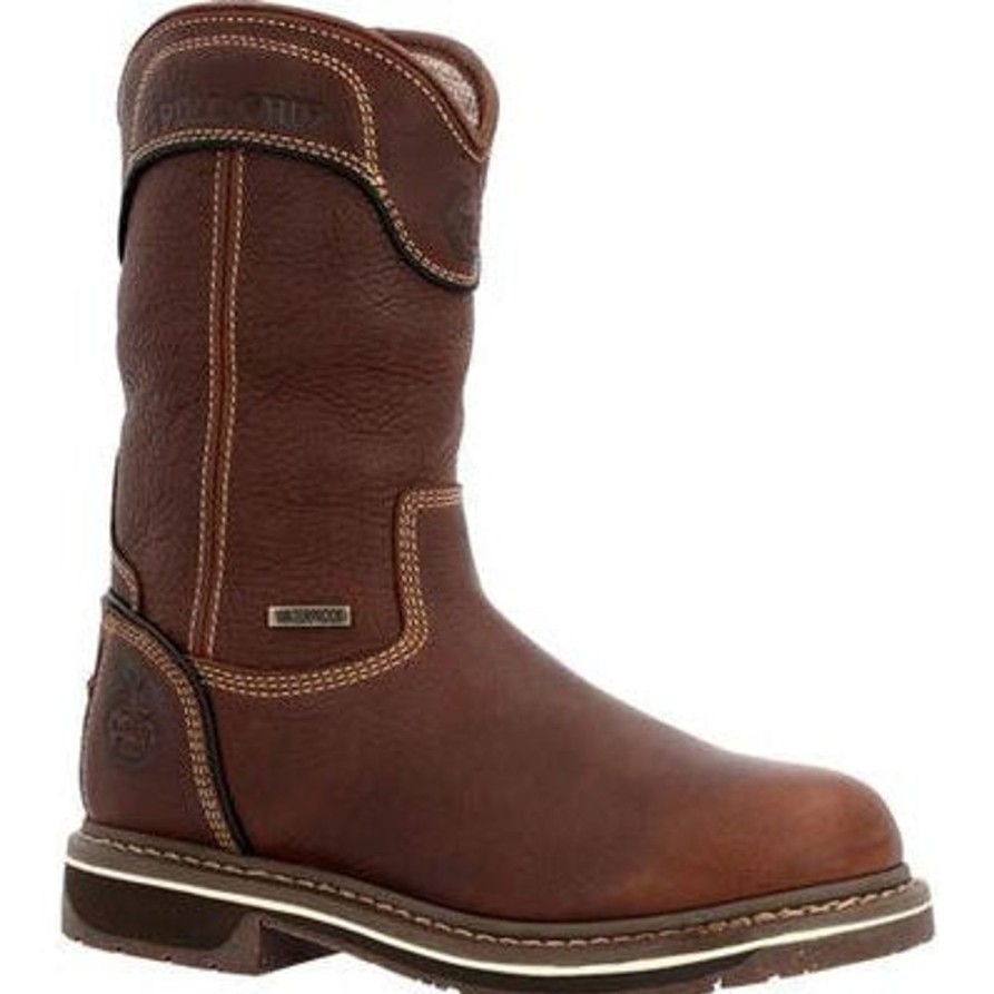 Women'S Georgia | Georgia Women'S Amp Lt Edge 10" Wp Pull On Work Boot Gb00516 Brown