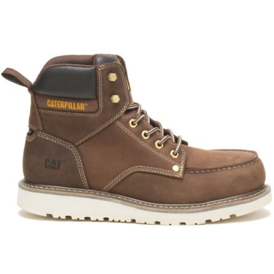 Men'S CAT | Cat Men'S Calibrate Waterproof Steel Toe Work Boot -Khaki- P91420 Brown