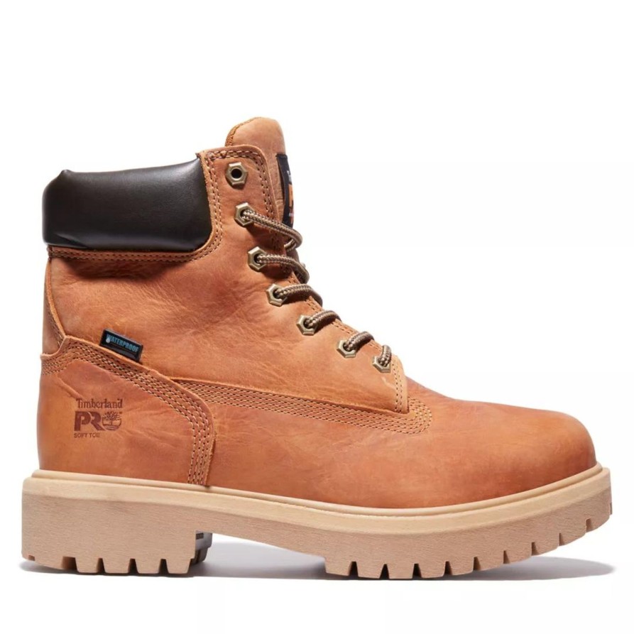 Men'S Timberland Pro | Timberland Pro Men'S Direct Attach Soft Toe Wp Work Boot - Tb0A262R214 Wheat