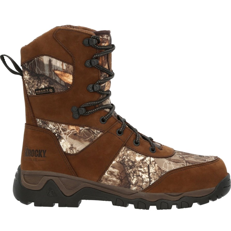 Men'S Rocky | Rocky Men'S Red Mountain 8" Wp 800G Ins Hunting Boot- Realtree- Rks0547 Realtree Edge