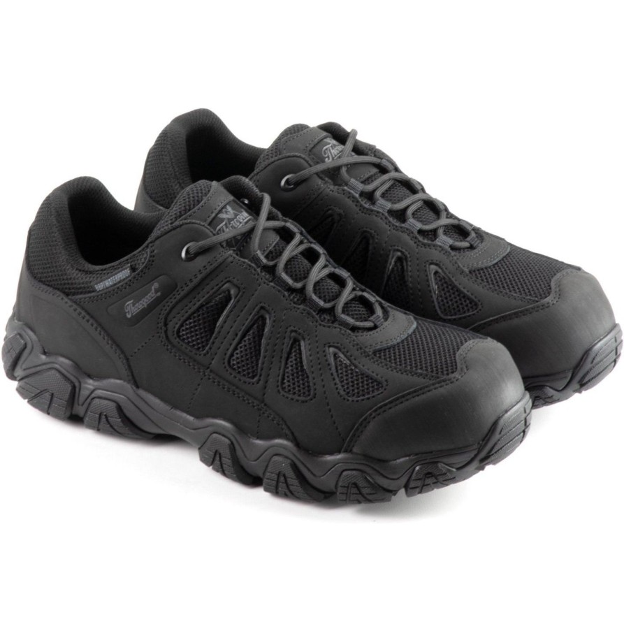 Men'S Thorogood | Thorogood Men'S Crosstrex Series Oxford Safety Toe Wp Work Shoe 804-6493 Black