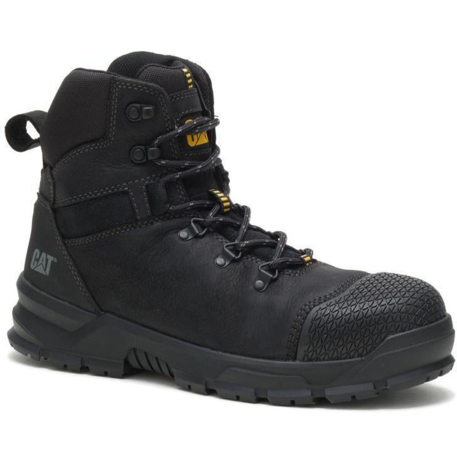 Men'S CAT | Cat Men'S Accomplice X Steel Toe Wp Work Boot P91329 Black