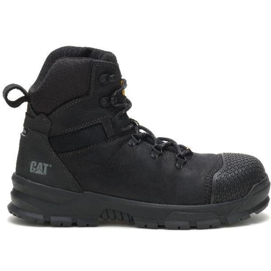 Men'S CAT | Cat Men'S Accomplice X Steel Toe Wp Work Boot P91329 Black