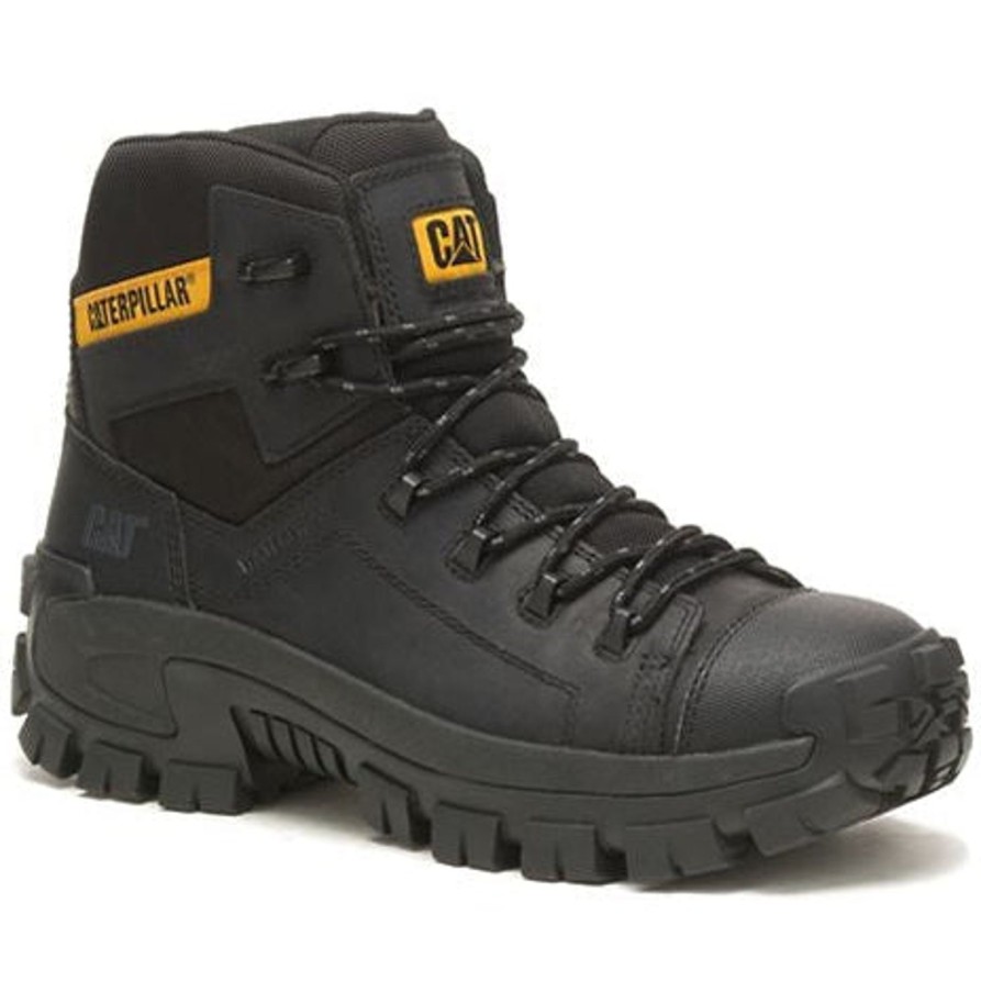 Men'S CAT | Cat Men'S Invader Comp Toe Waterproof Hiker Work Boot P91542 Black