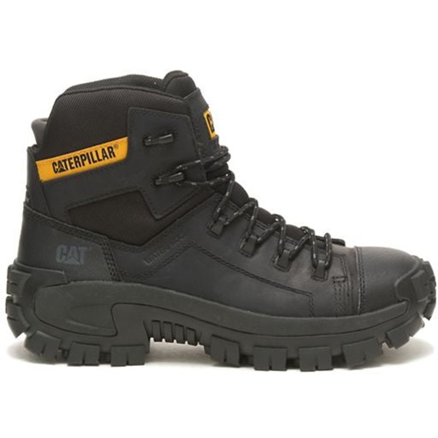 Men'S CAT | Cat Men'S Invader Comp Toe Waterproof Hiker Work Boot P91542 Black