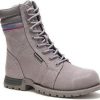 Women'S CAT | Cat Women'S Echo Waterproof Steel Toe Work Boot P90565 Grey