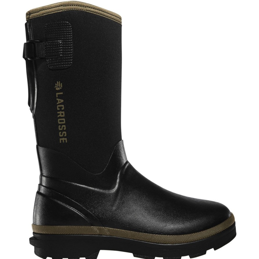 Women'S LaCrosse | Lacrosse Women'S Alpha Range 12" Soft Toe Rubber Wp Work Boot 602247 Black