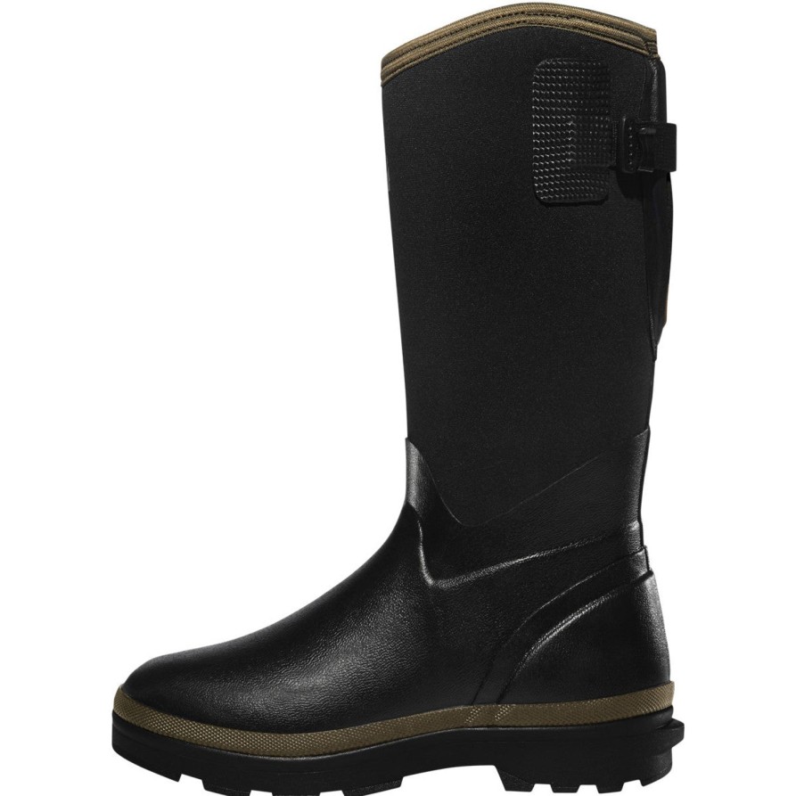 Women'S LaCrosse | Lacrosse Women'S Alpha Range 12" Soft Toe Rubber Wp Work Boot 602247 Black