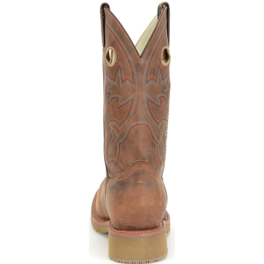 Men'S Double H | Double H Men'S Antonio 13" Square Toe Western Work Boot- Brown- Dh5134 Light Brown