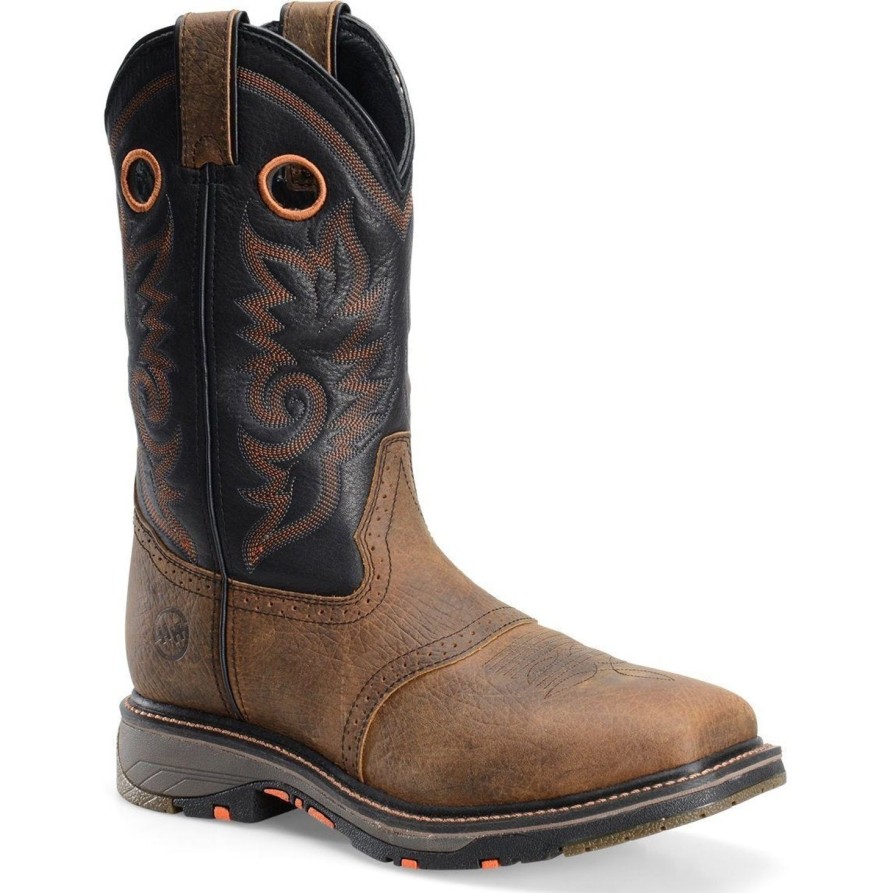 Men'S Double H | Double H Men'S Isaac 13" Comp Toe Western Work Boot - Brown - Dh5130 Light Brown