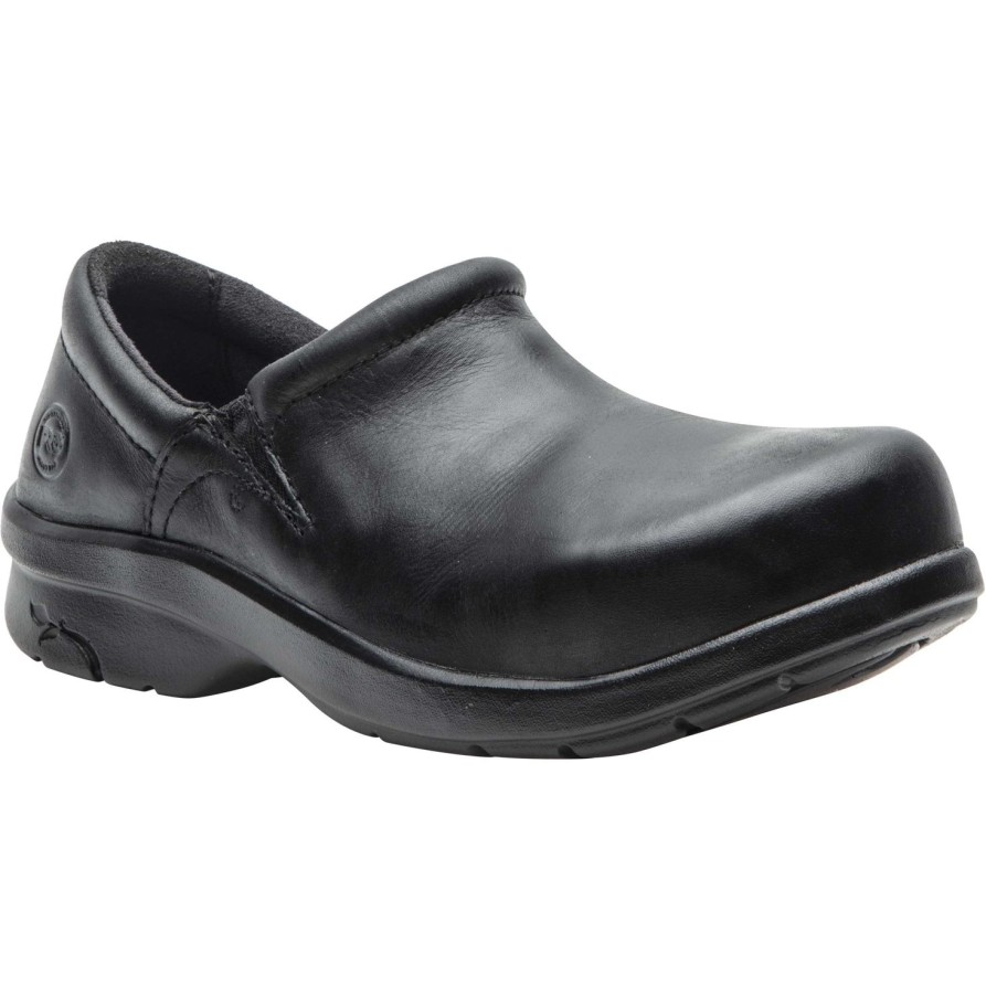 Women'S Timberland Pro | Timberland Pro Women'S Newbury Alloy Toe Slip On Work Shoe Tb087528001 Black