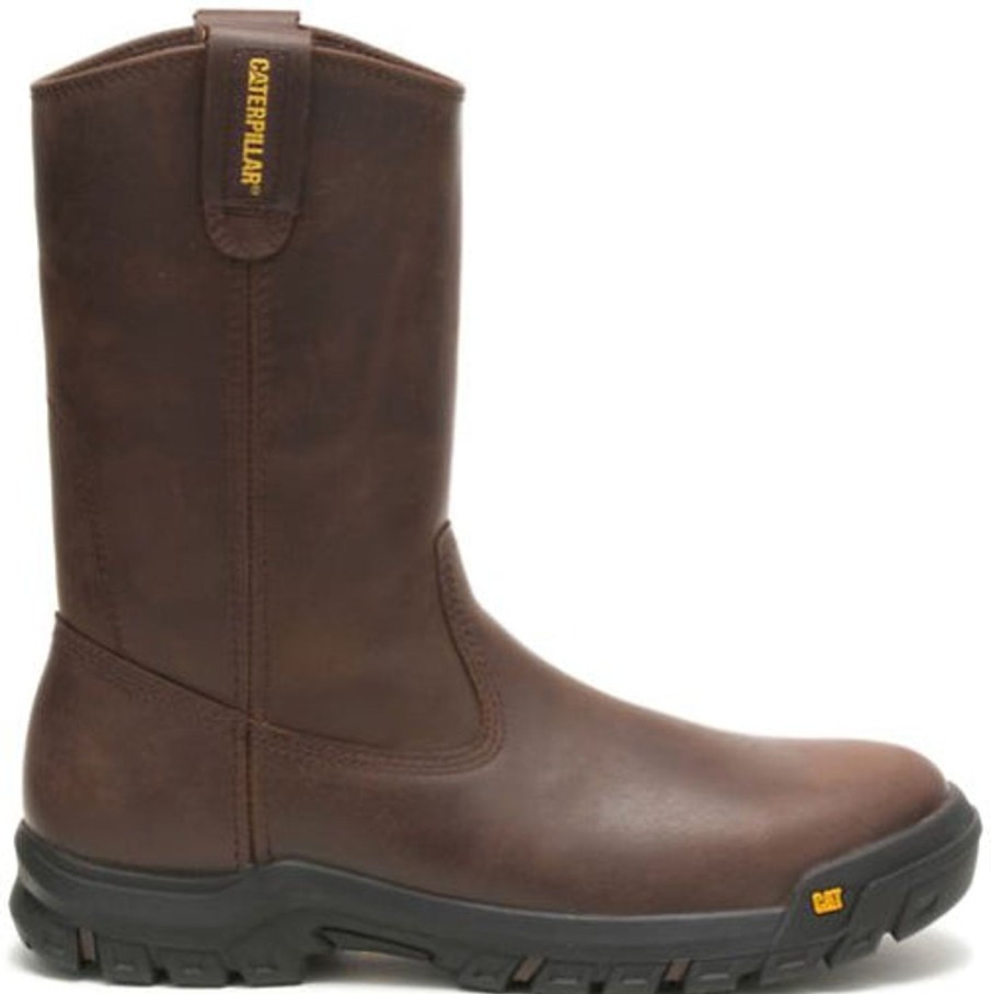 Men'S CAT | Cat Men'S Drawber Pull On Soft Toe Work Boot -Summer P51034 Brown