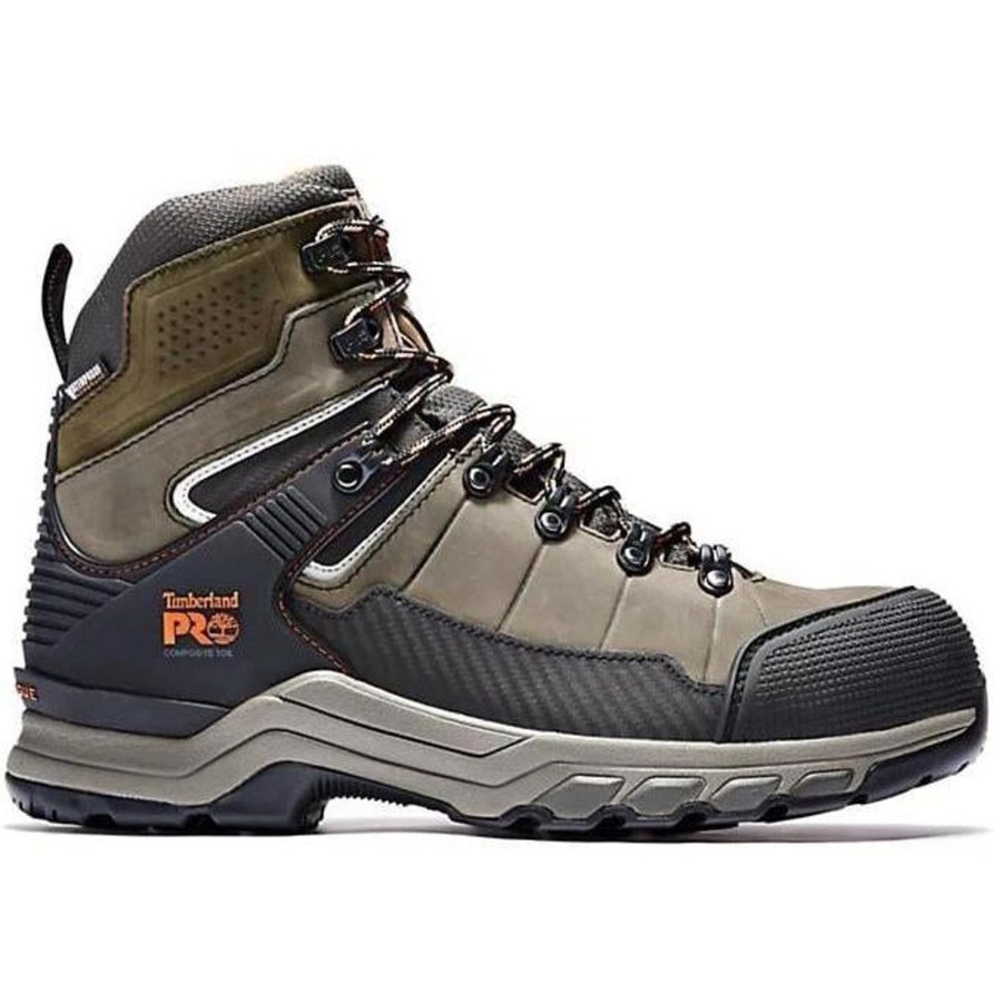 Men'S Timberland Pro | Timberland Pro Men'S Hypercharge Trd Comp Toe Wp Work Boot Tb0A25Gp214 Brown