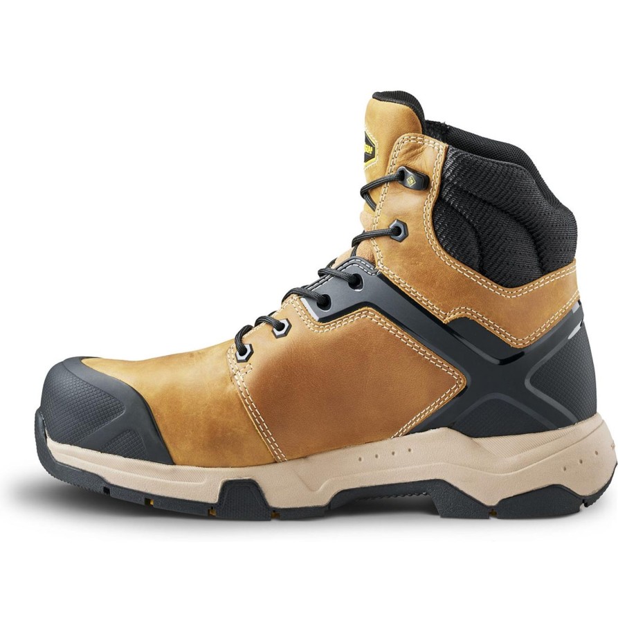 Men'S Terra | Terra Men'S Carbine 6" Comp Toe Wp Safetywork Boot 8395Wt Wheat