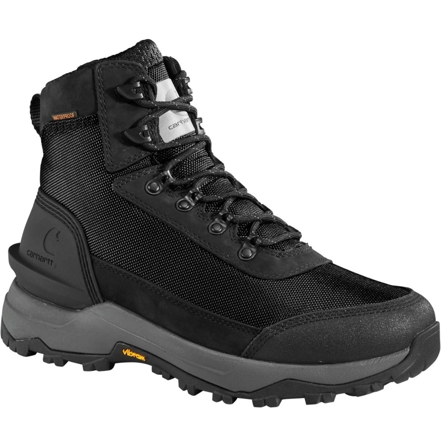 Men'S Carhartt | Carhartt Men'S 6" Waterproof Soft Toe Hiker Work Boot Fp5071-M Black