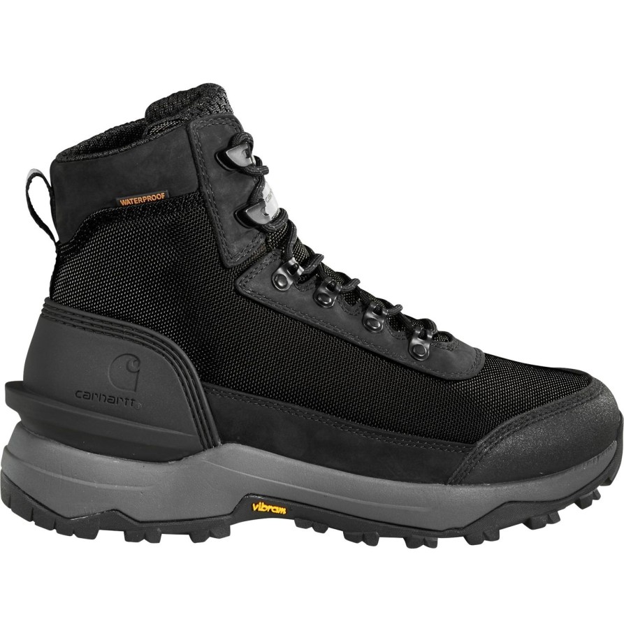 Men'S Carhartt | Carhartt Men'S 6" Waterproof Soft Toe Hiker Work Boot Fp5071-M Black