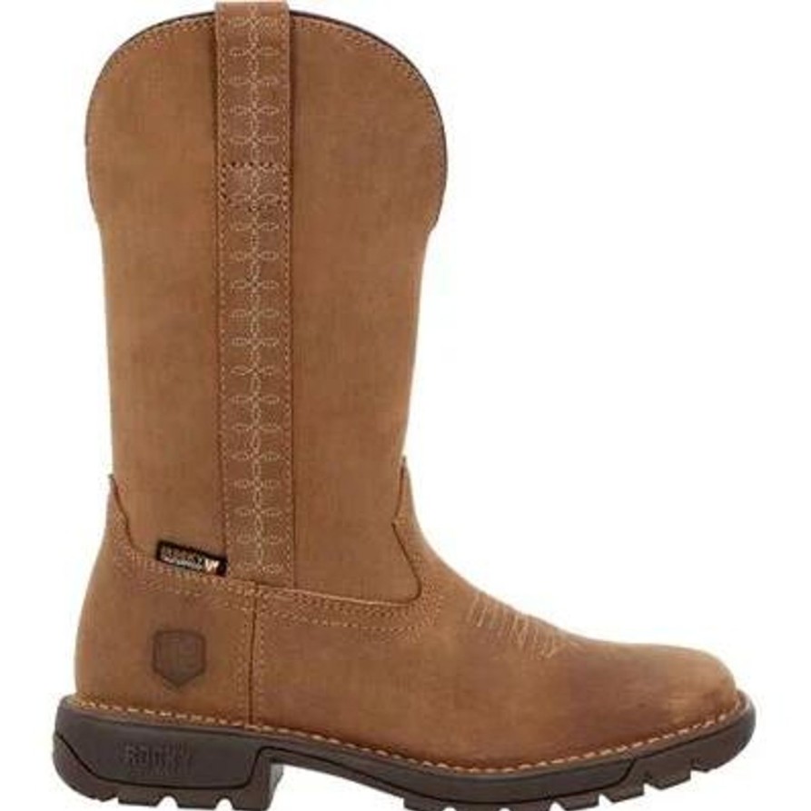 Women'S Rocky | Rocky Women'S Legacy 11" Square Toe Wp Western Work Boot Rkw0416 Brown