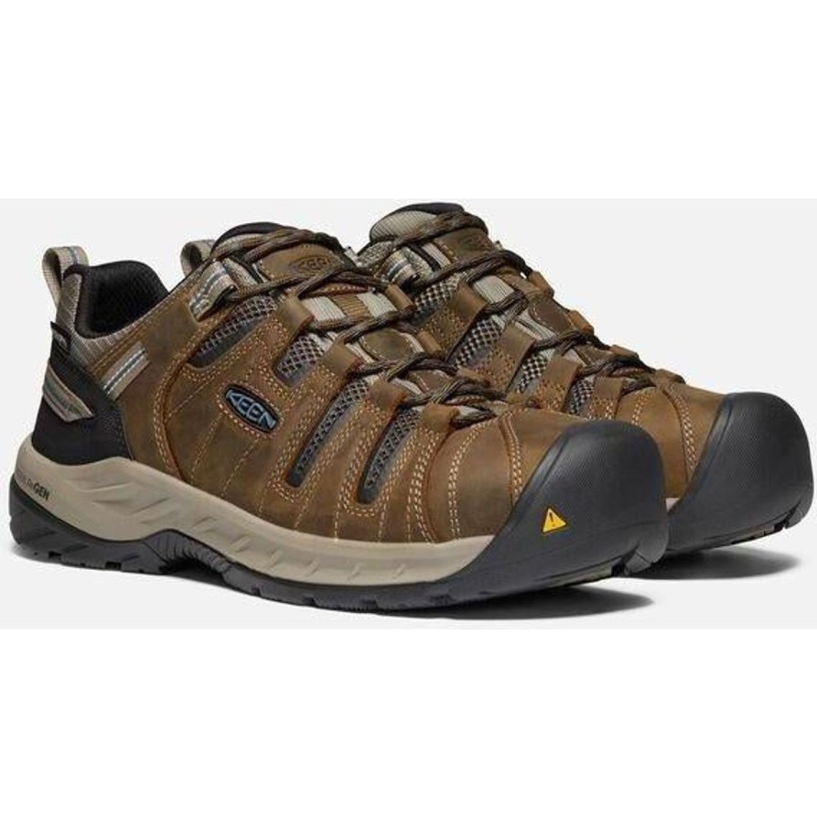 Men'S Keen | Keen Utility Men'S Flint Ii Steel Toe Wp Work Shoe 1023236 Brown