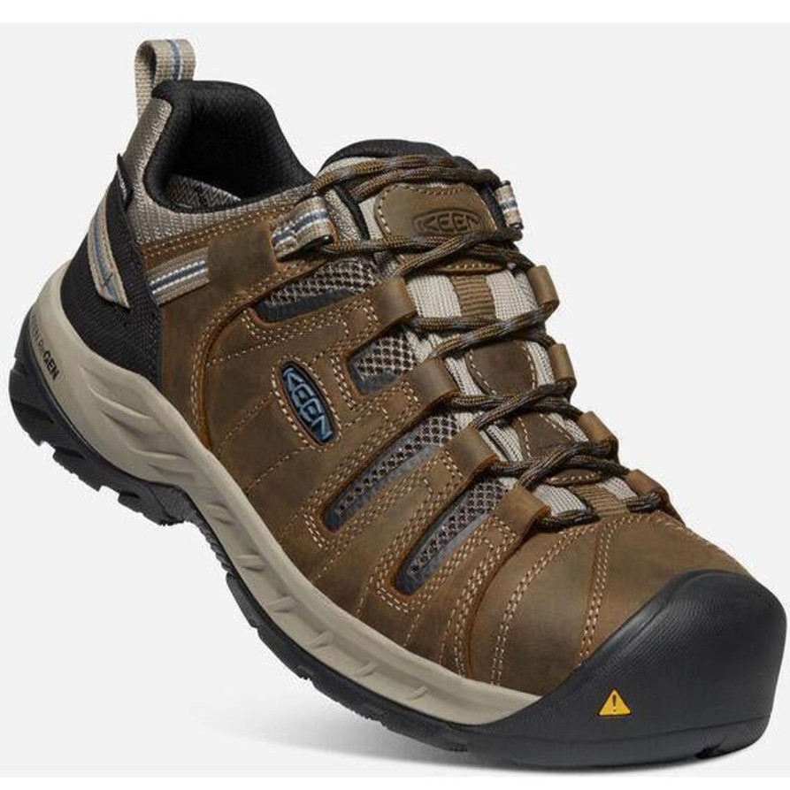 Men'S Keen | Keen Utility Men'S Flint Ii Steel Toe Wp Work Shoe 1023236 Brown