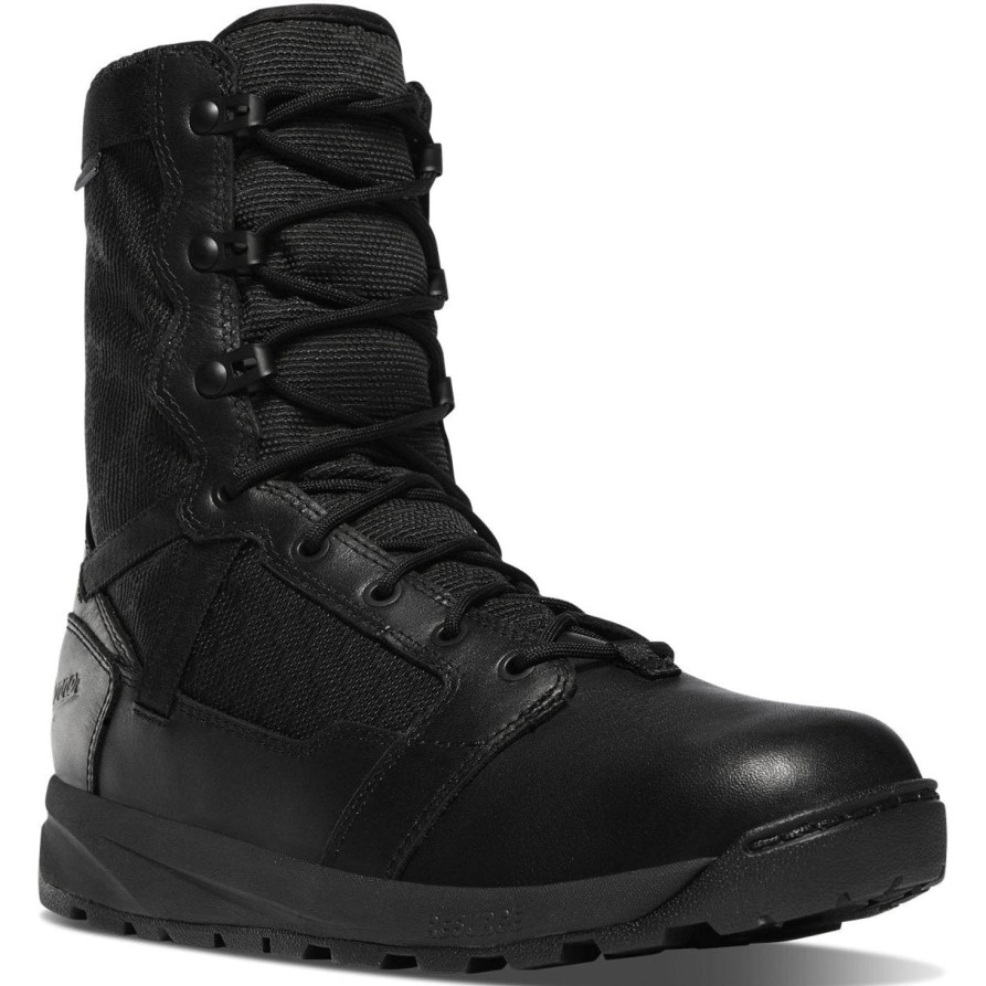 Men'S Danner | Danner Men'S Resurgent Tactical 8" Plain Toe Wp Boot 50111 Black