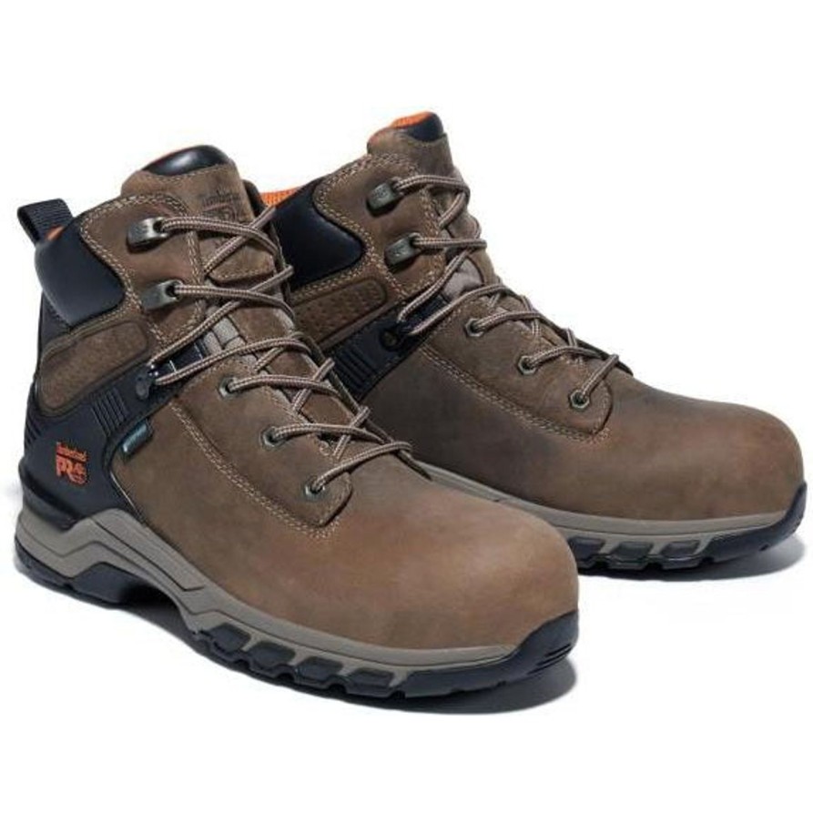 Men'S Timberland Pro | Timberland Pro Men'S Hypercharge 6" Comp Toe Wp Work Boot- Tb0A28Ae214 Turkish Coffee