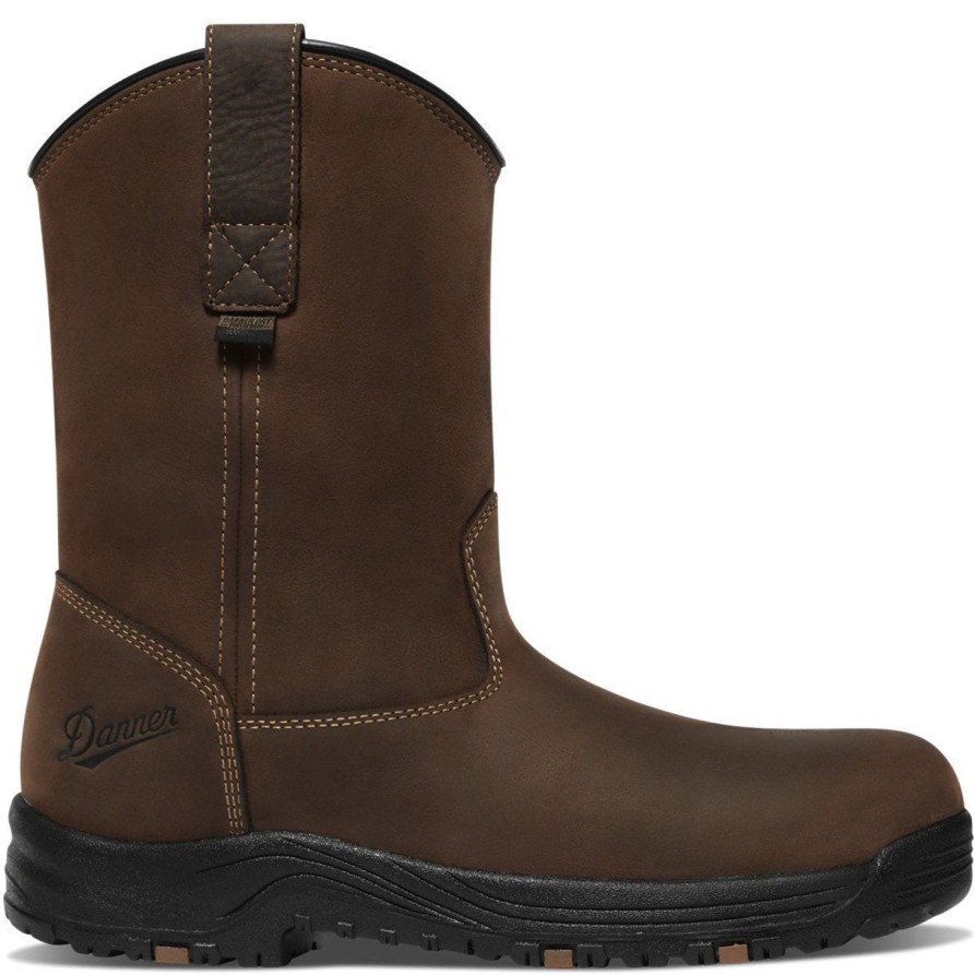 Men'S Danner | Danner Men'S Caliper 10" At Waterproof Work Boot 19491 Brown