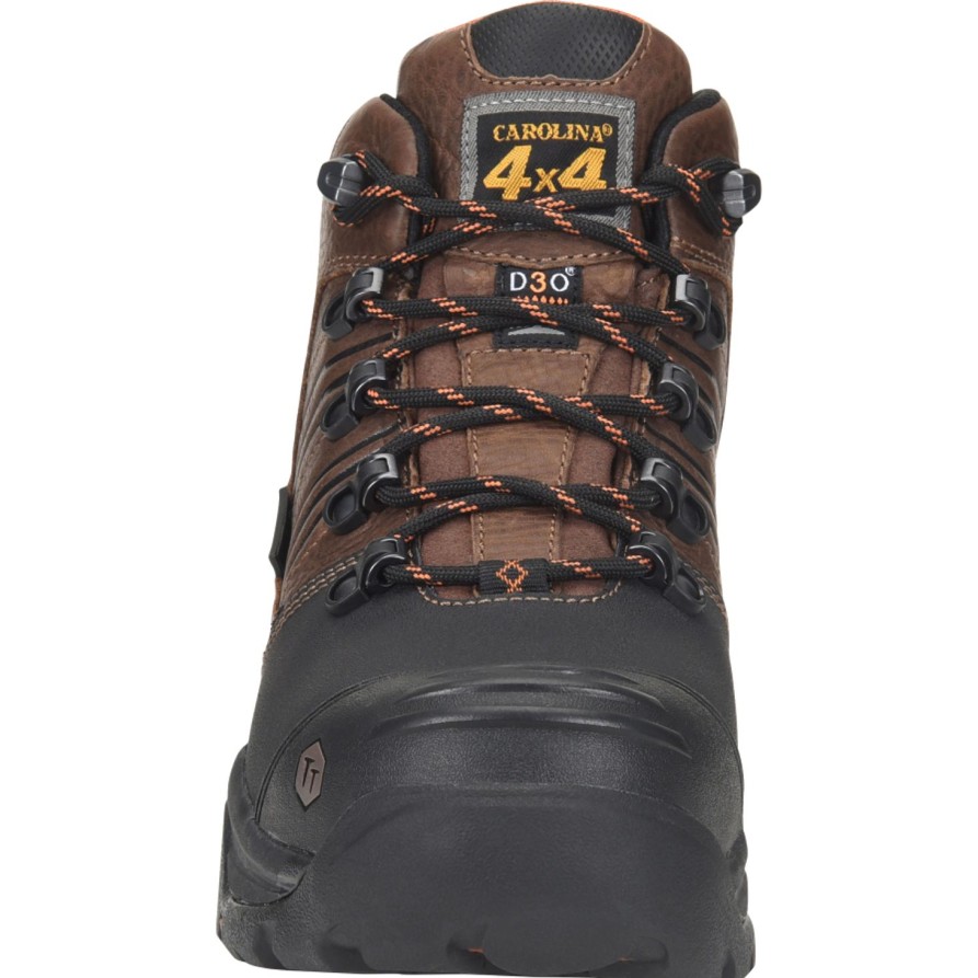 Men'S Carolina | Carolina Men'S Miner 6" Carbon Comp Toe Metguard Wp Work Shoe Ca5587 Brown