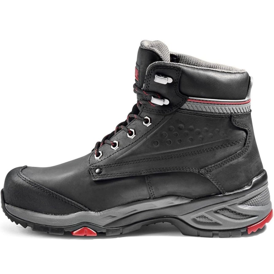 Men'S Kodiak | Kodiak Men'S Crusade 6" Comp Toe Wp Hiker Safety Work Boot K4Nkbk Black