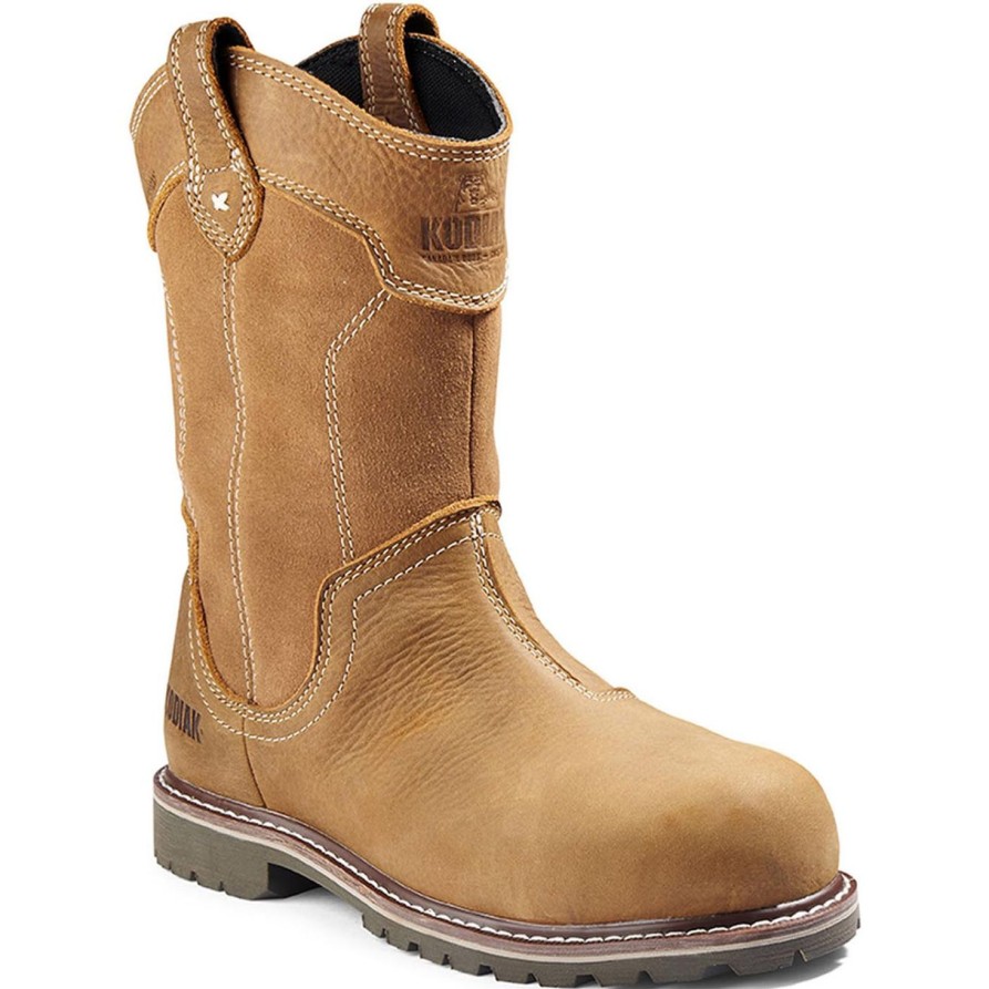 Women'S Kodiak | Kodiak Women'S Bralorne Comp Toe Wp Wellington Work Boot 8354Wt Wheat