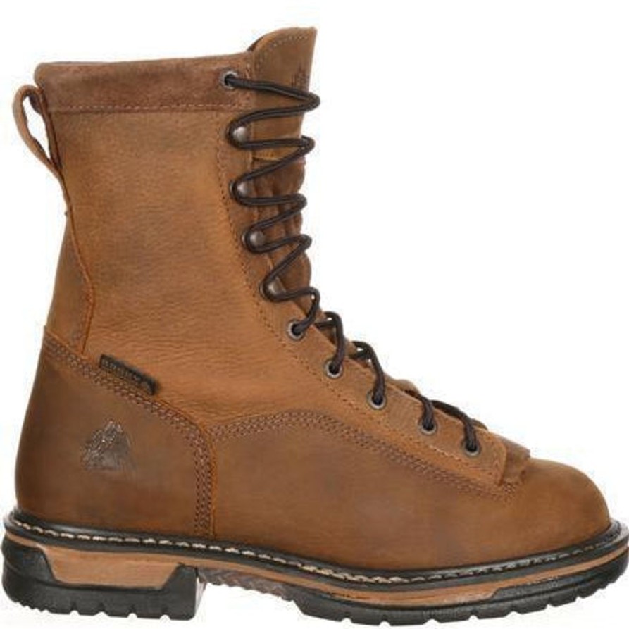 Men'S Rocky | Rocky Men'S Ironclad 8" Steel Toe Wp Work Boot Fq0006698 Brown