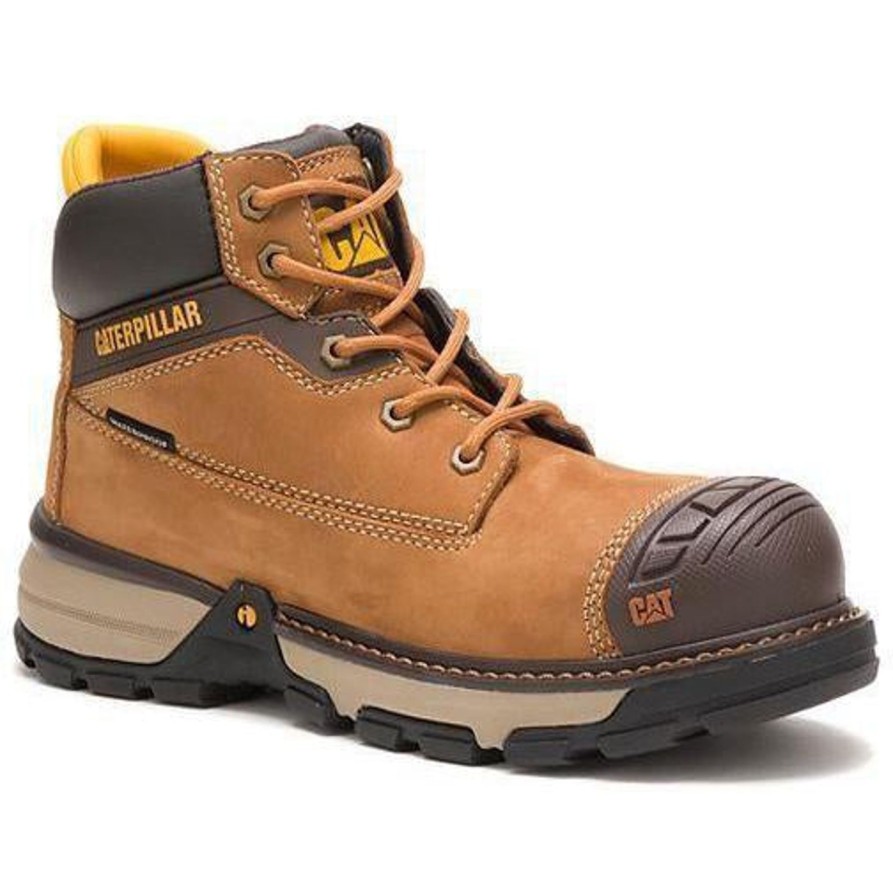 Women'S CAT | Cat Women'S Excavator Superlite Nano Toe Wp Work Boot P91199 Brown