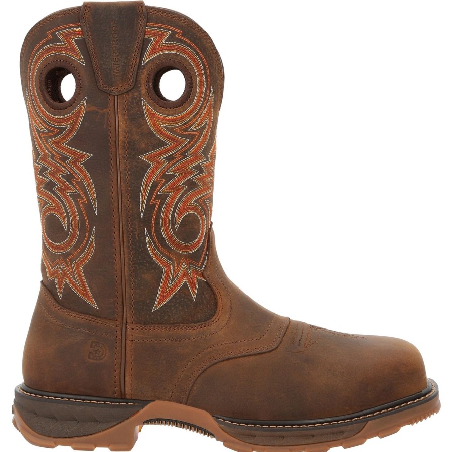 Men'S Durango | Durango Men'S Maverick Xp 11" Comp Toe Wp Western Work Boot - Ddb0365 Brown