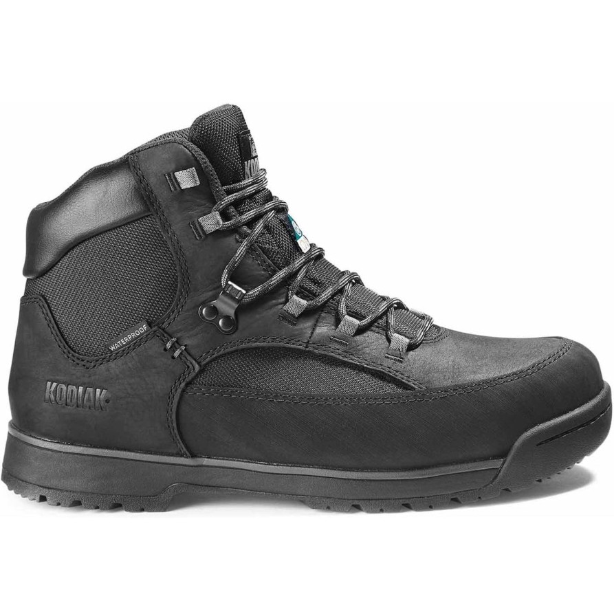 Men'S Kodiak | Kodiak Men'S Greb Classic Steel Toe Wp Hiker Safety Work Boot 834Xbk Black