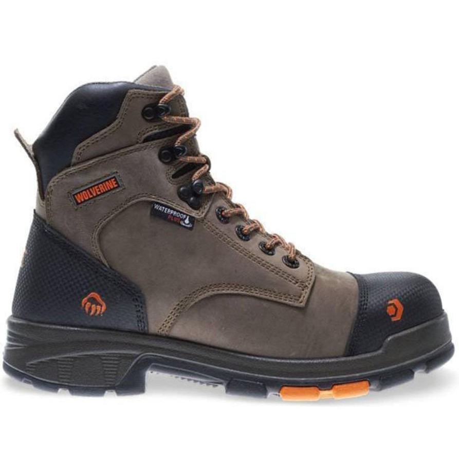 Men'S Wolverine | Wolverine Men'S Blade Lx Safety Toe Wp Work Boot W10653 Brown