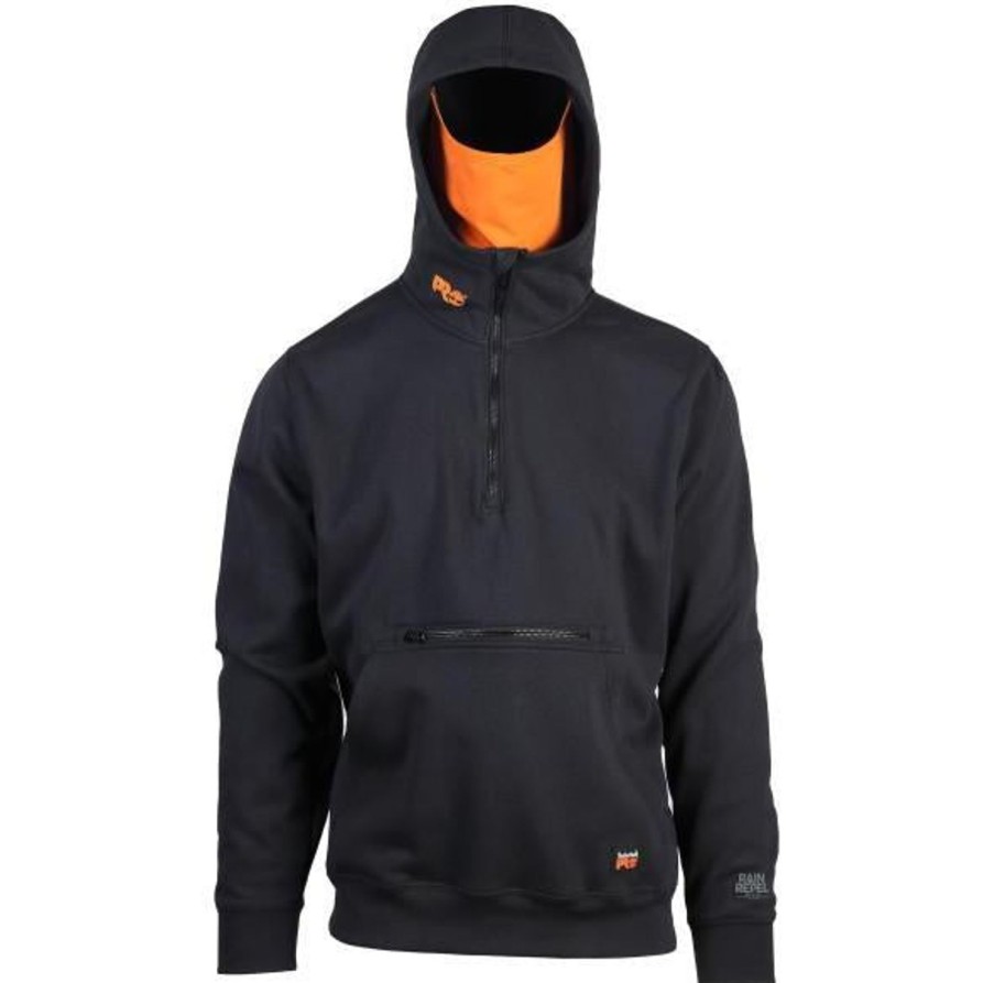 Men'S Timberland Pro | Timberland Pro Men'S Hh Hd Ultimate Wp Work Sweatshirt Tb0A55Pt001 Black