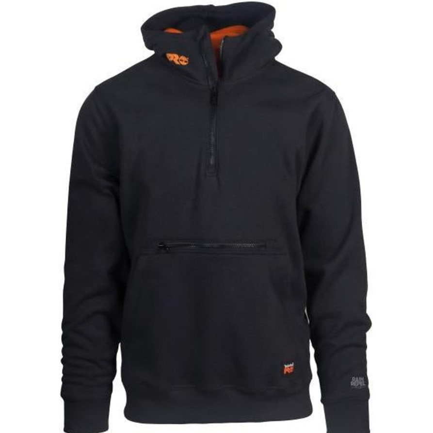 Men'S Timberland Pro | Timberland Pro Men'S Hh Hd Ultimate Wp Work Sweatshirt Tb0A55Pt001 Black