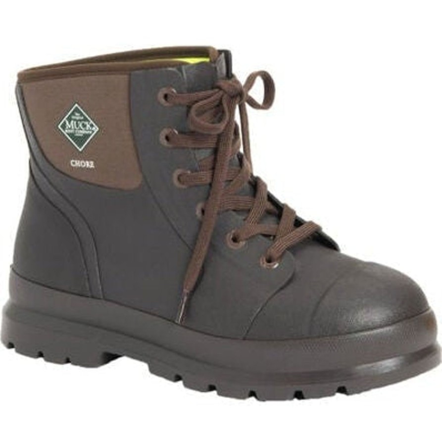 Men'S Muck | Muck Men'S Chore Classic 6" Soft Toe Wp Work Boot Ch6-900 Brown