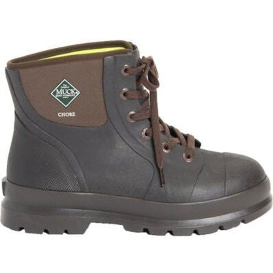 Men'S Muck | Muck Men'S Chore Classic 6" Soft Toe Wp Work Boot Ch6-900 Brown