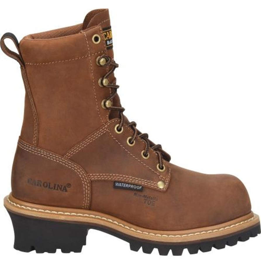 Women'S Carolina | Carolina Women'S Elm 8" Comp Toe Wp Slip Resist Work Boot Ca1435 Brown