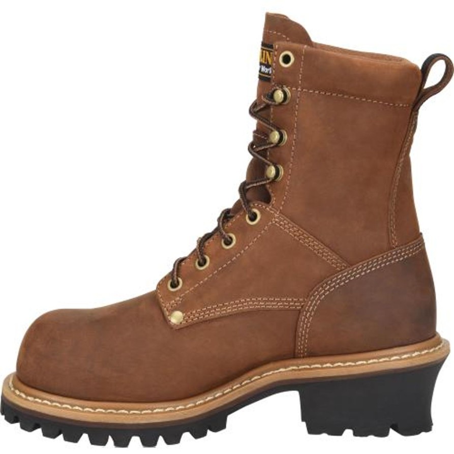 Women'S Carolina | Carolina Women'S Elm 8" Comp Toe Wp Slip Resist Work Boot Ca1435 Brown