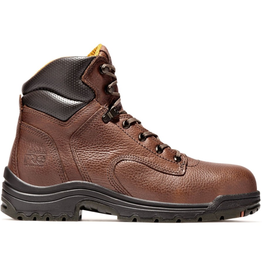 Men'S Timberland Pro | Timberland Pro Men'S Titan 6" Alloy Toe Work Boot Coffee - Tb026063214