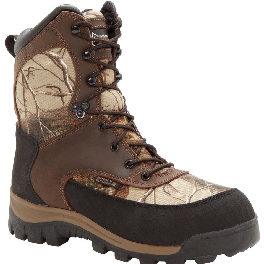 Men'S Rocky | Rocky Men'S Core 8" Wp 400G Ins Outdoor Hunt Boot - Brown - Fq0004754 Brown Realtree Camo